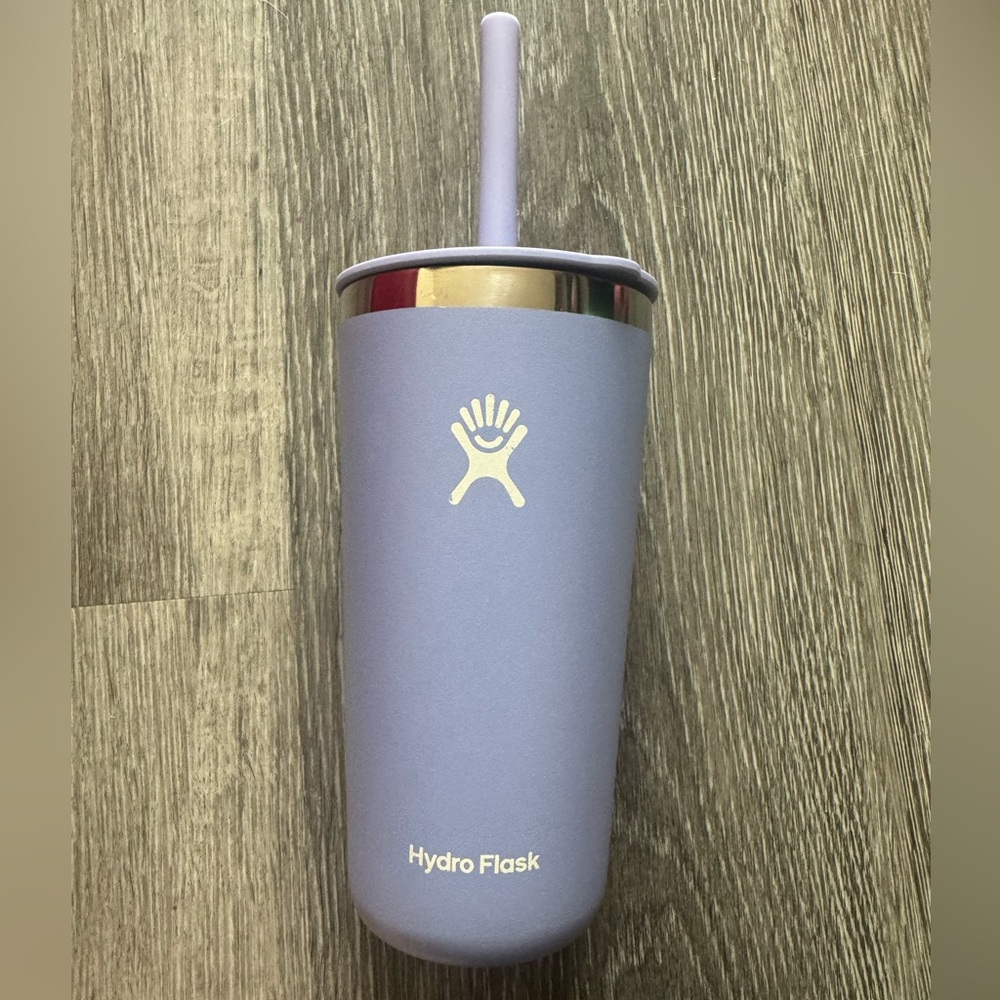 Hydro Flask Lavender Tumbler with Straw
